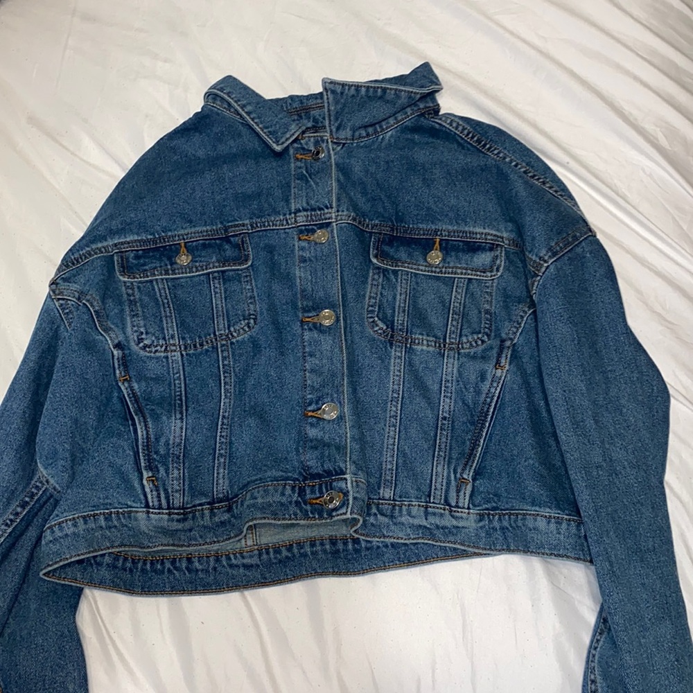 ASOS denim cropped jacket